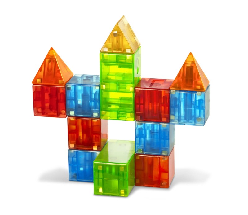 Klocki edukacyjne Magnetyczne 3D 29 el. MAGNA-QUBIX