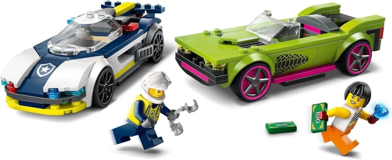 Lego CITY Pościg radiowozu za muscle carem 60415