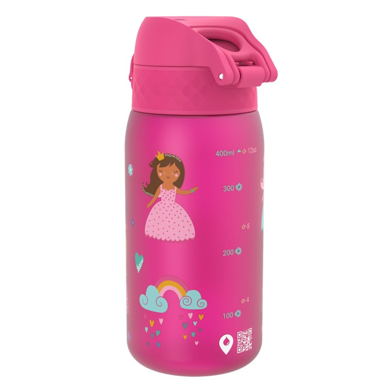 ION8 Bidon dla dzieci Księżniczki różowy 400 ml