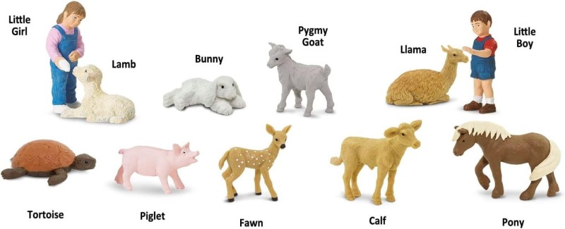 Małe Zwierzątka z Mini Zoo. Zestaw Figurek w Tubie Safari Ltd.