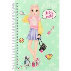 Szkicownik z Naklejkami Modelki June- Top Model