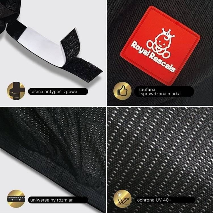 Osłonki przeciwsłoneczne do samochodu 2 szt. - Royal Rascals