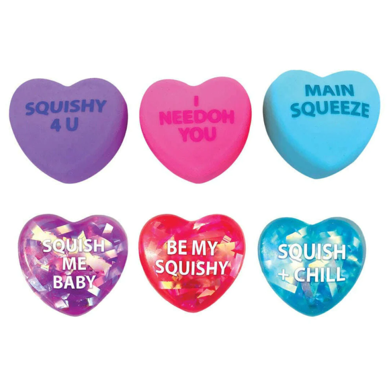 Antystresowy gniotek Serce niebieskie Squeeze Hearts Schylling