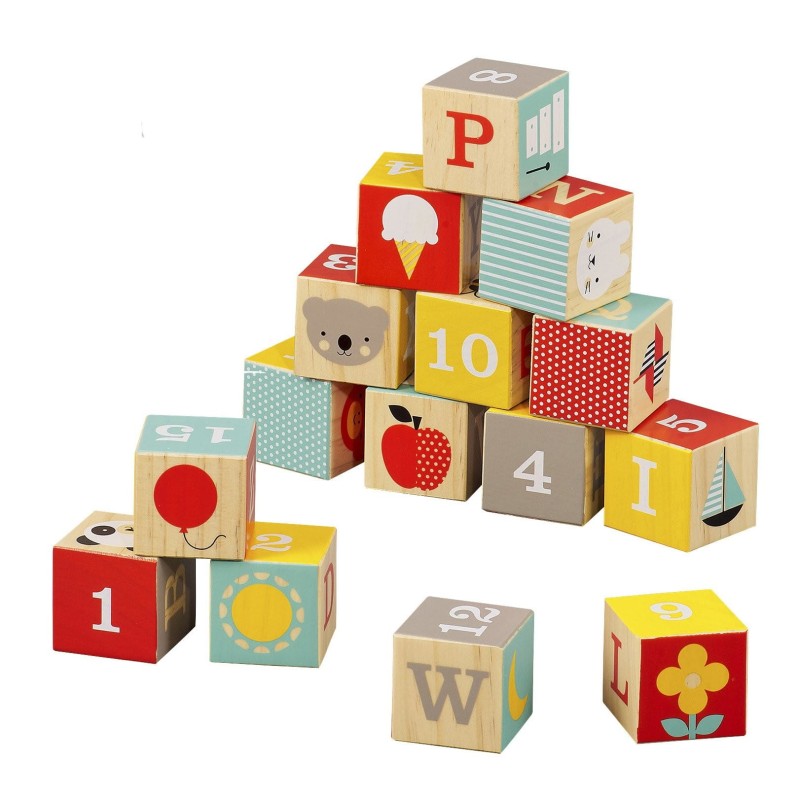 Klocki Drewniane ABC - Petit Collage