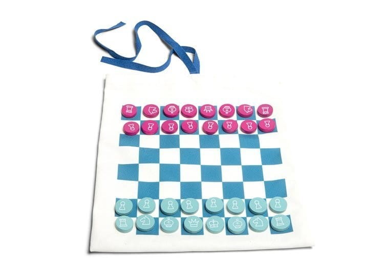 Gry podróżne 3w1 warcaby, szachy, kółko i krzyżyk BS Toys