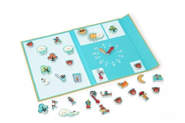 Zegar i pogoda. Magnetyczna układanka Scratch