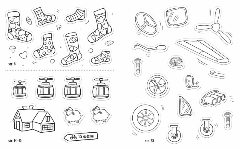 Zabawy z Felusiem i Guciem. W podróży z naklejkami