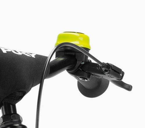 Rower dziecięcy z bagażnikiem YOUKE 18 cali limonkowy PUKY