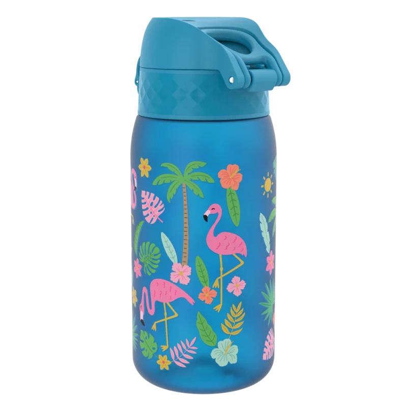 ION8 Bidon do szkoły Flamingi niebieski 400 ml