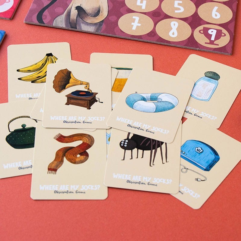 Gra obserwacyjna Where are my socks? skarpetki Londji