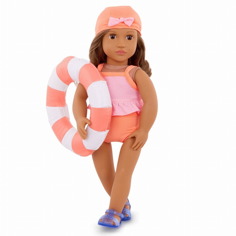 Koła ratunkowe i ubranka plażowe dla lalki 46 cm Floaty Fun Our Generation