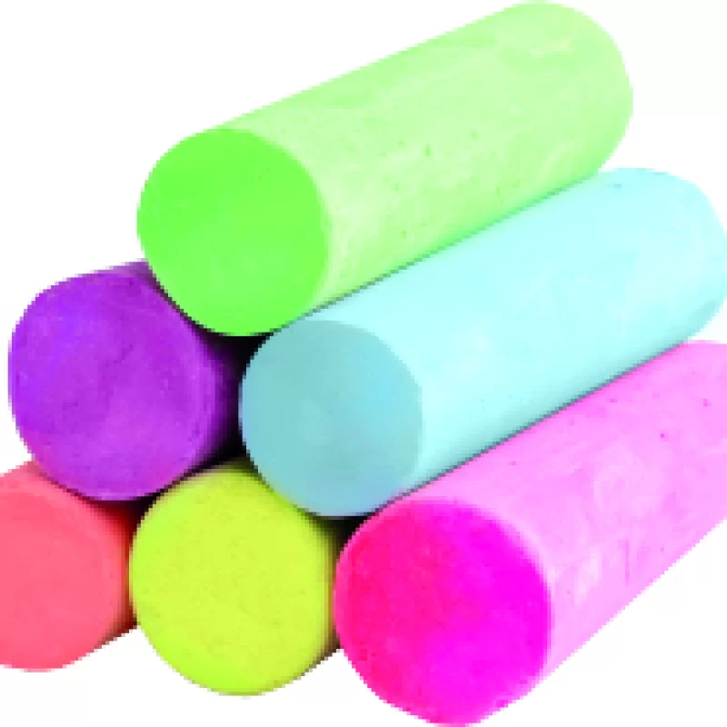 Gruba kreda kolorowa neonowa 20 szt. chodnikowa Kidea