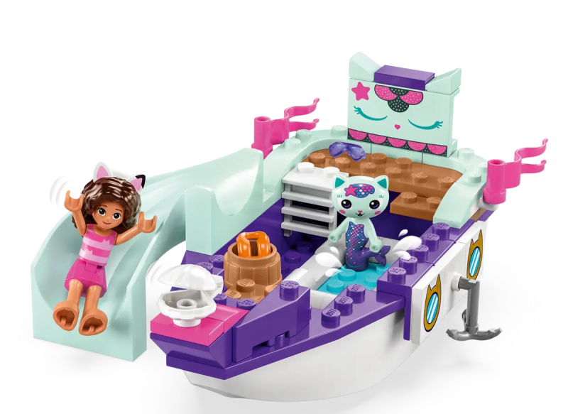 GABBY'S DOLLHOUSE Statek i spa Gabi i Syrenkotki Lego 10786