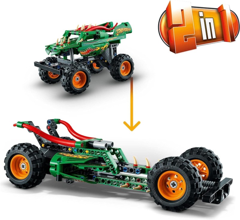 Lego Technic Monster Jam Dragon pull-back 42149