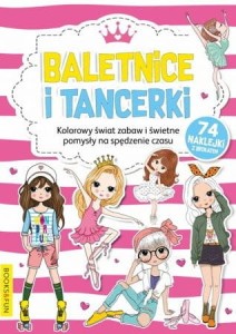 Kolorowanka z naklejkami Baletnice i tancerki - 74 naklejki