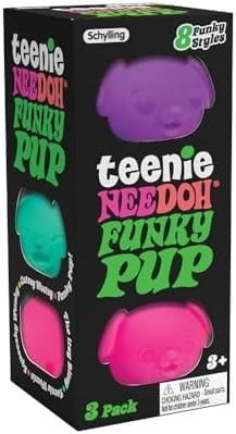 Schylling gniotki Kotki sensoryczne 3 szt. Teenie Needoh Cool Cats