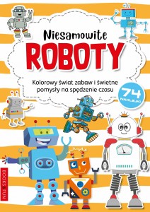 Kolorowanka z naklejkami Roboty - 74 naklejki