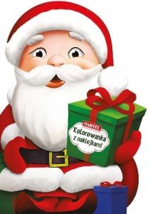 Kolorowanka z naklejkami Mikołaj