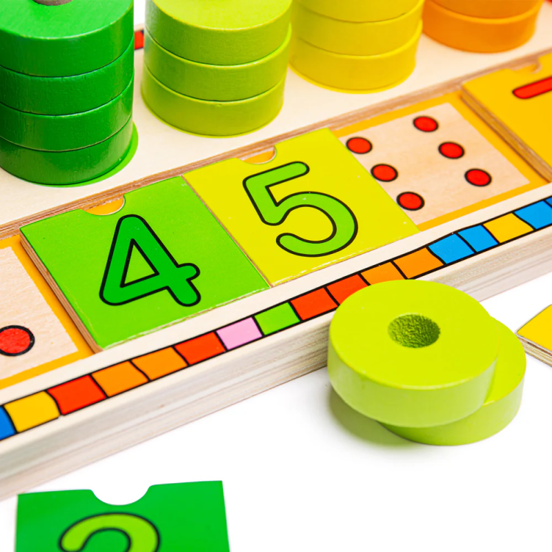 Nauka liczenia sorter kolorów i kształtów Bigjigs Toys