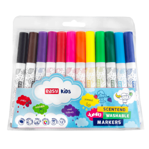Pachnące Pisaki łatwo zmywalne 12 kolorów Jumbo