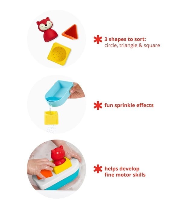 Sorter łódka ZOO zabawka kąpielowa Skip Hop