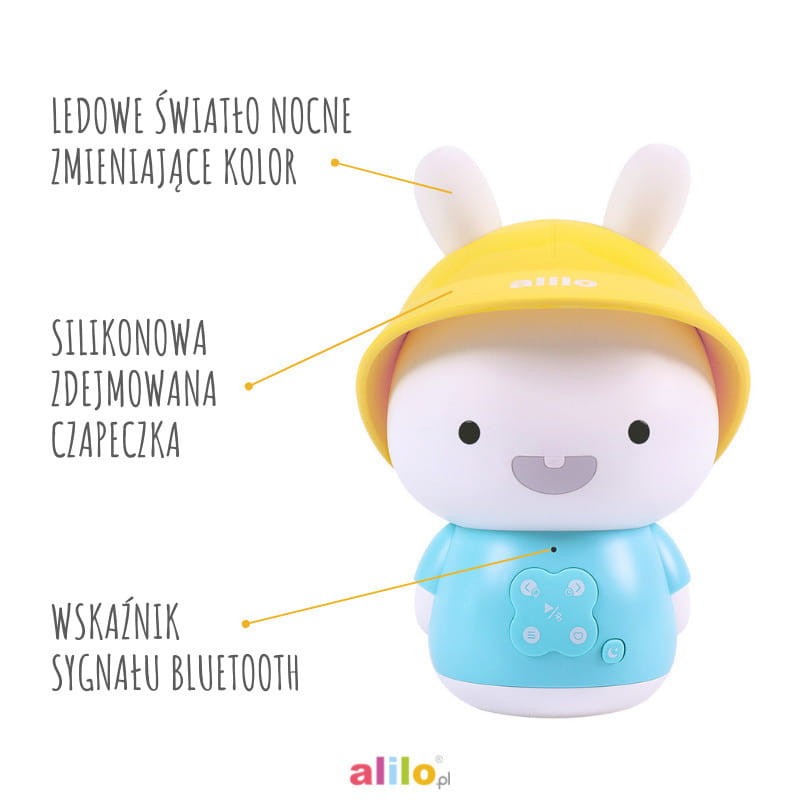 Alilo muzyka bajki nauka Króliczek Baby Bunny G9S+ różowy