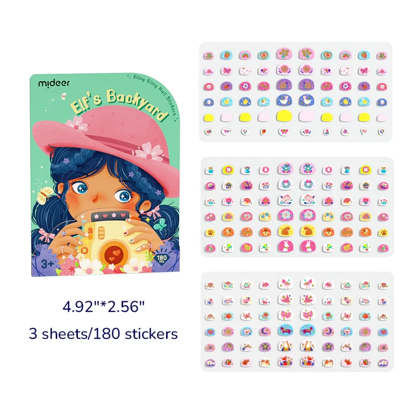 Naklejki na paznokcie 180szt. Ogród Bling Bling mideer