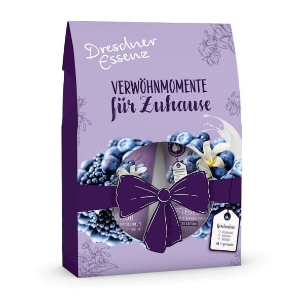 Zestaw kosmetyków: żel pod prysznic, balsam, sól do kąpieli - Dresdner Essenz