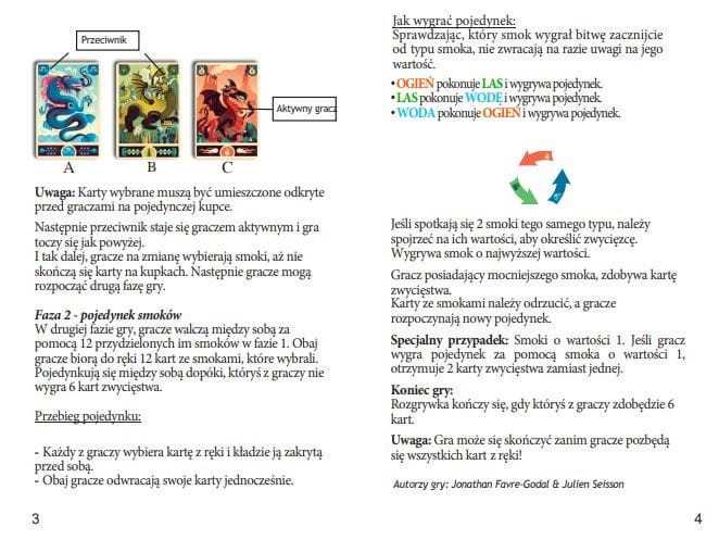 Gra karciana smoki Dragon Deck Djeco