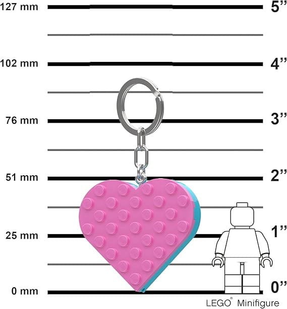 Lego breloczek z latarką LED serce LGL-KE183