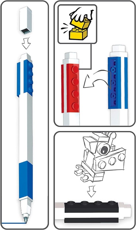 Lego Zestaw 3 długopisów żelowych 5005109