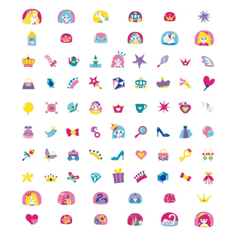 Naklejki na paznokcie dla dzieci księżniczka Avenir