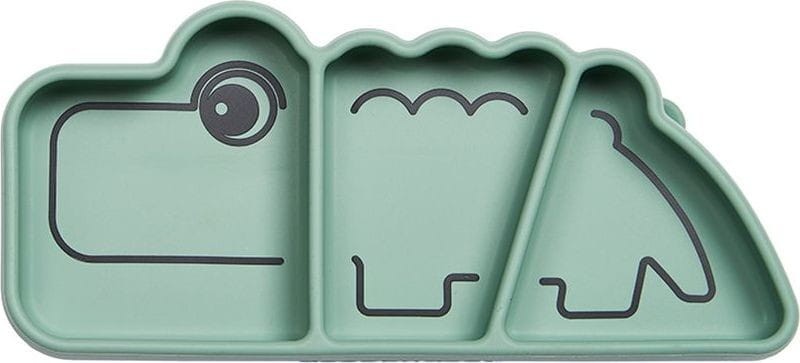 Talerzyk z Przyssawką Krokodyl Zielony - Done by Deer