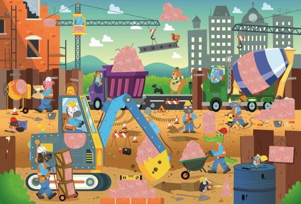 Sekretne puzzle z lupą Plac Budowy Ludattica