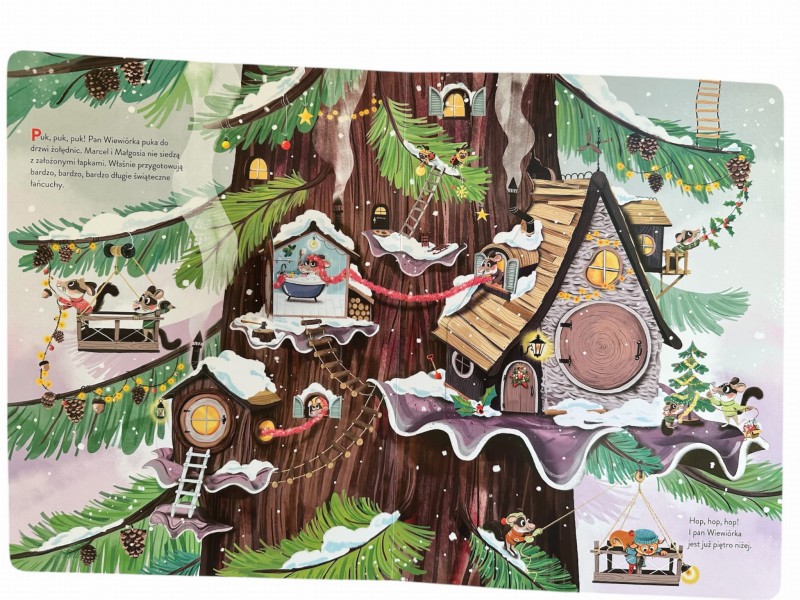 Święta mieszkańców wielkiej sosny Książka z otwieranymi okienkami