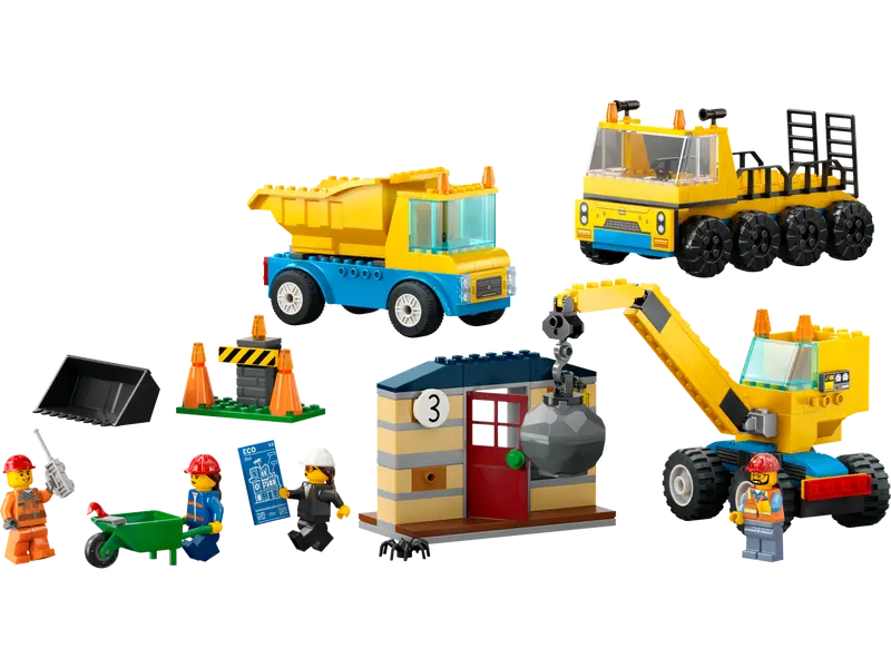 Lego 60391 Ciężarówki i dźwig z kulą wyburzeniową