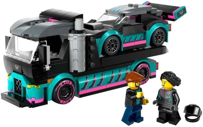 Samochód wyścigowy i laweta Lego 60406