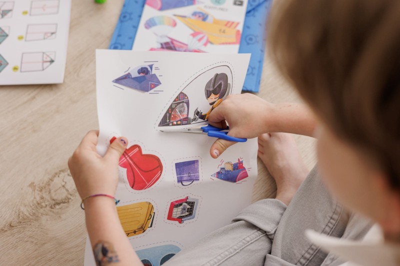 Origami Samoloty 12 kartek i dekoracje Ludattica