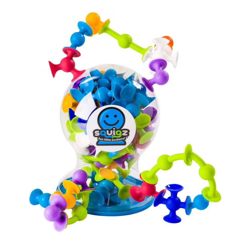 Klocki Silikonowe Przyssawki Squigz Deluxe Set - Fat Brain Toys