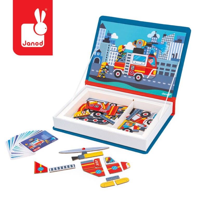Janod Magnetibook Straż pożarna magnetyczna układanka