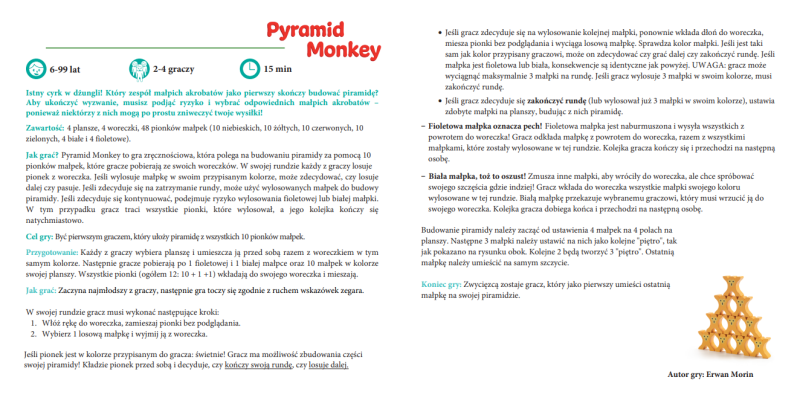 Gra zręcznościowa Pyramid Monkey Djeco