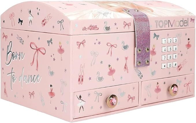 Szkatułka na kod z lusterkiem i szufladką Baletnica TOPModel