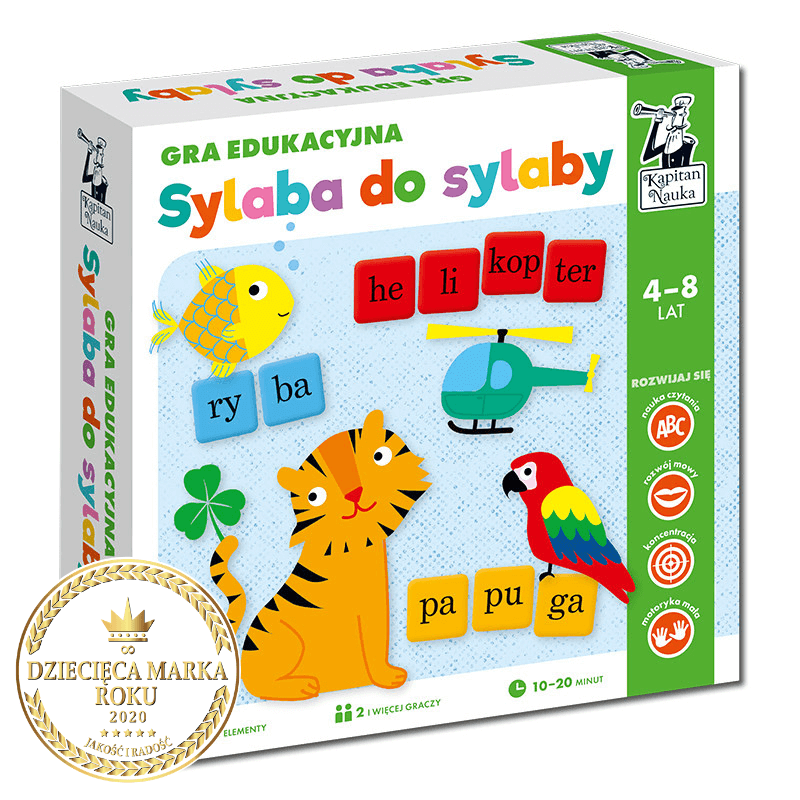 Sylaba do sylaby. Gra edukacyjna - Kapitan Nauka
