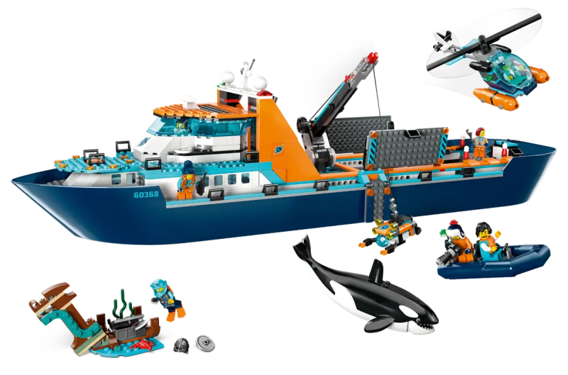 Lego 60368 Łódź badacza Arktyki