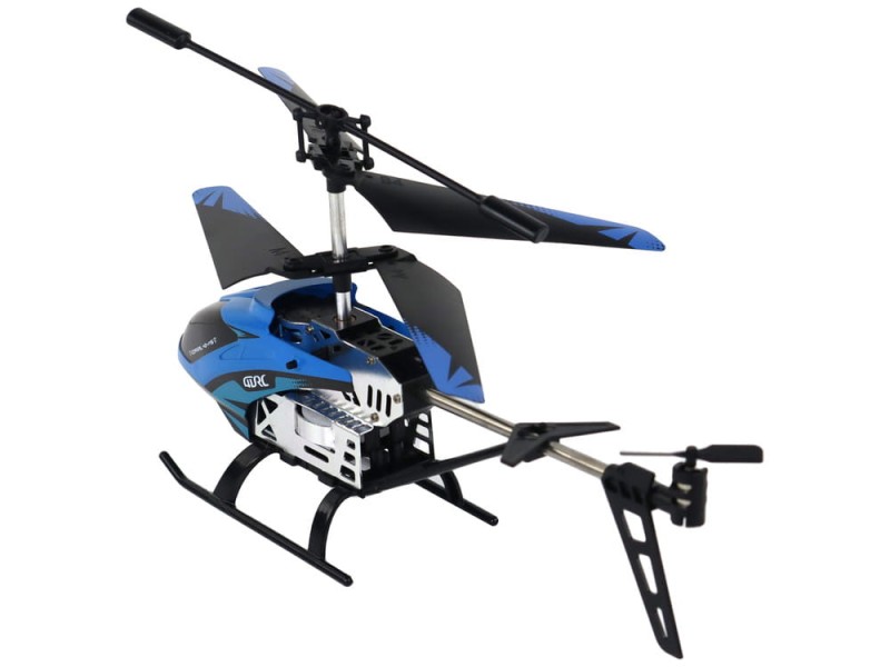 Helikopter zdalnie sterowany niebieski RC 2.4G Leantoys