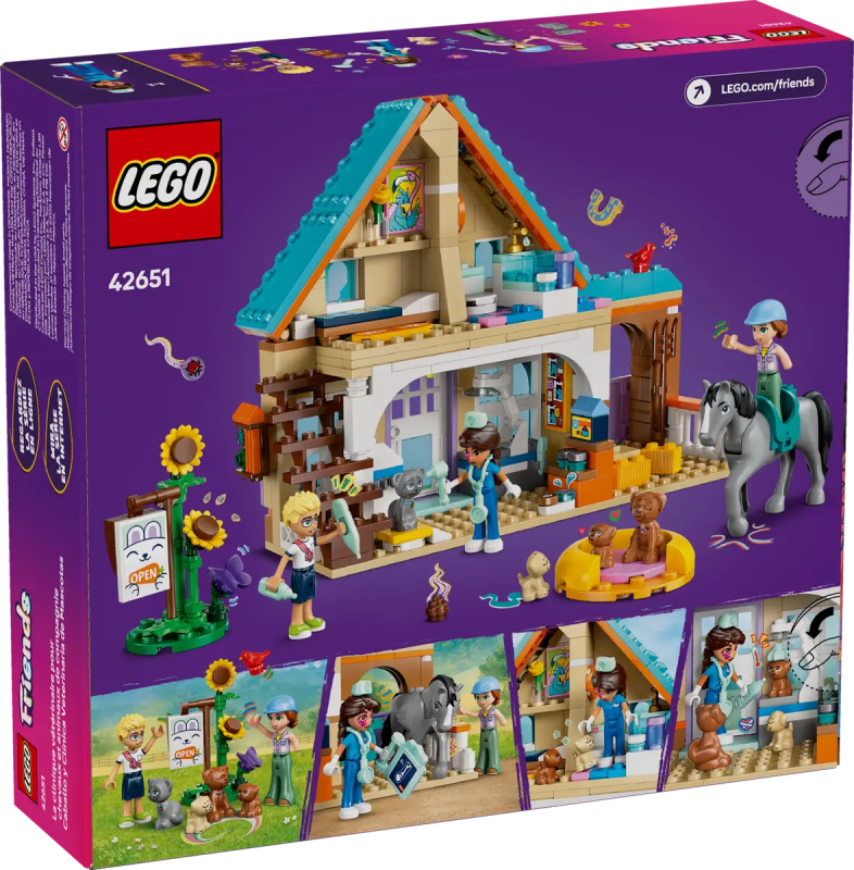 Lego Friends 42651 Koń i lecznica dla zwierząt