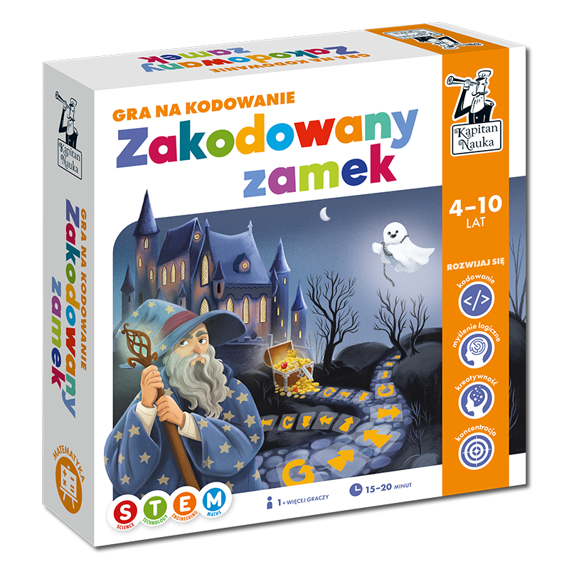 Zakodowany zamek. Gra na kodowanie - Kapitan Nauka