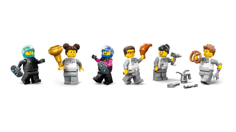 Lego F1 Garaż i bolidy Mercedes-AMG i Alpine 60444