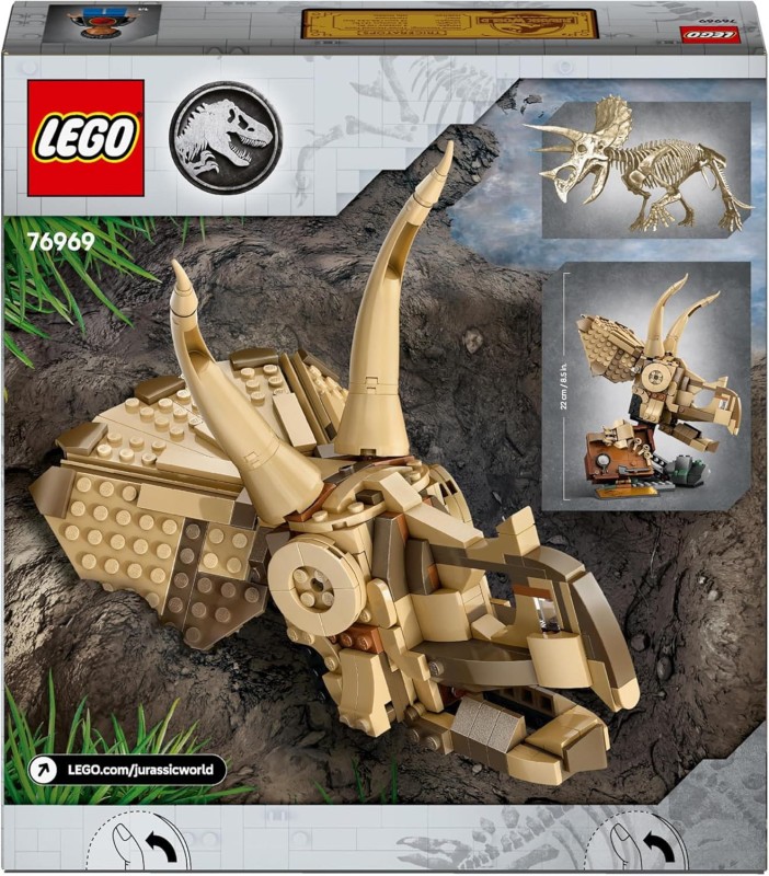 Lego 76969 Szkielety dinozaurów: czaszka triceratopsa