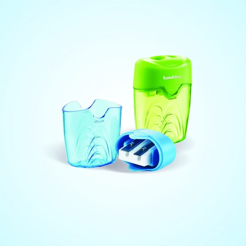 Temperówka podwójna z pojemnikiem 1 szt. BAMBINO